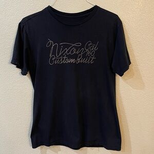 Nixon Mens  Black Graphic Tee